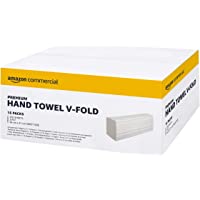 AmazonCommercial - Toalla de manos de uso profesional- dobladas en V- paquete de 15- 3150 hojas